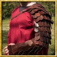 Gladiatoren Armschutz aus Lederschuppen