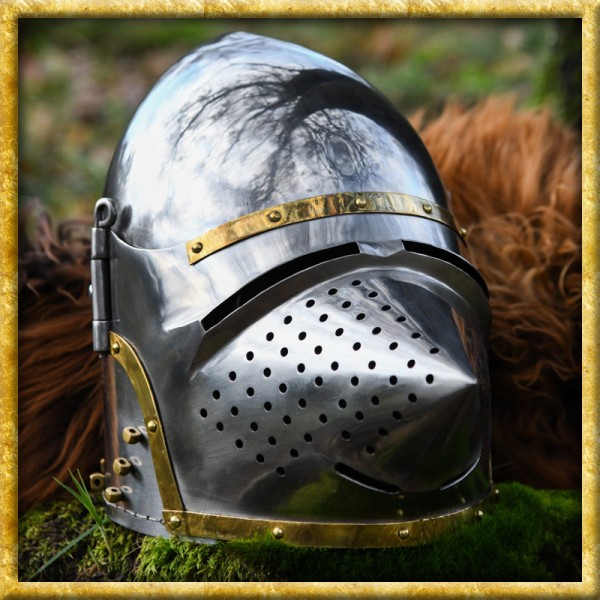 Hundsgugel Helm ca. 1370 aus 1,6mm Stahl