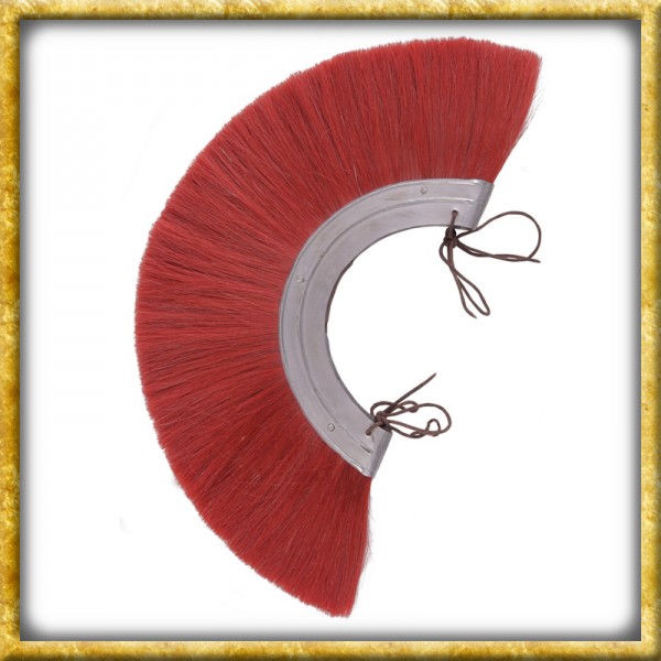 Römischer Helmbusch Metall Crista - Rot