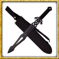 Kurzes Fantasy Schwert mit schwarzer Klinge